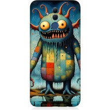 Huawei Mate 20 Lite Uyumlu Tuhaf Canavar Gülümsemesi  Desenli Silikon Kılıf