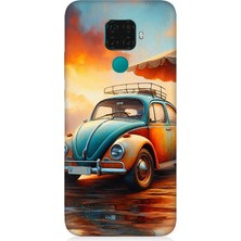 Huawei Mate 30 Lite Uyumlu Retro Vosvosun Renkleri  Desenli Silikon Kılıf