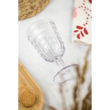 Allegra  Şeffaf Kadeh Bardak - 450 ml Tekli Akrilik Malzeme - Cam Değildir Kırılmaya Dayanıklı