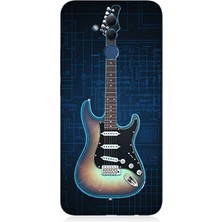 Huawei Mate 20 Lite Uyumlu Devre Temasında Elektrikli Gitar  Desenli Silikon Kılıf