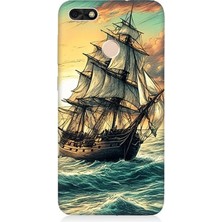 Huawei P9 Lite Mini Uyumlu Dalgalarla Yelkenli Macera  Desenli Silikon Kılıf