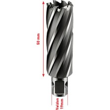 20X50MM Manyetik Matkap Ucu Hssco5