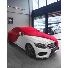 Kırmızı Penye Universal Sedan Branda – Mercedes C Serisi , Toyota Corolla, Renault Megane 4, Honda Civic, Egea Sedan Uyumlu, Şık ve Dayanıklı Koruma
