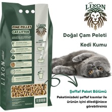 Lixon Natural %100 Doğal Çam Peleti Kedi Kumu 10 kg (20L) Hipoalerjenik - Yavru/yetişkin Kediler ve Kemirgen Hayvanlar Için Biyobozunur - Astımlı Kediler Için Uygun - Yüksek Emiş Gücü - 5 kg x 2 Adet
