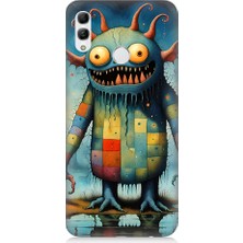 Huawei Honor 10 Lite Uyumlu Tuhaf Canavar Gülümsemesi  Desenli Silikon Kılıf