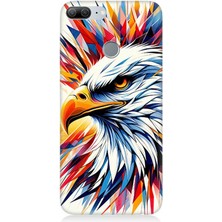 Huawei Honor 9 Lite Uyumlu Renkli Kartal Sıçrayışı  Desenli Silikon Kılıf