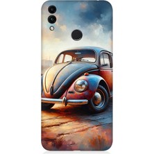 Huawei Honor 8c Uyumlu Tozlu Yolda Vosvos Ruhlu  Desenli Silikon Kılıf