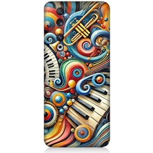 Huawei Honor 90 Uyumlu Müzikte Soyut Renk Patlaması  Desenli Silikon Kılıf