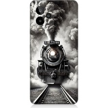 General Mobile Gm 24 Pro Uyumlu Buharlı Trenin Güç Yolu  Desenli Silikon Kılıf