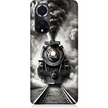Huawei Nova 9 Uyumlu Buharlı Trenin Güç Yolu  Desenli Silikon Kılıf