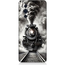 Huawei Nova 10 Pro Uyumlu Buharlı Trenin Güç Yolu  Desenli Silikon Kılıf