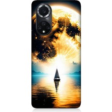 Huawei Nova 9 Uyumlu Güneşin Ardında Umut  Desenli Silikon Kılıf