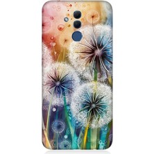 Huawei Mate 20 Lite Uyumlu Uçuşan Karahindiba Düşleri  Desenli Silikon Kılıf