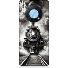Huawei Nova Y90 Uyumlu Buharlı Trenin Güç Yolu  Desenli Silikon Kılıf