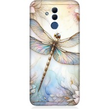 Huawei Mate 20 Lite Uyumlu Narince Konmuş Yusufçuk  Desenli Silikon Kılıf