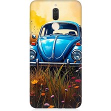 Huawei Mate 10 Lite Uyumlu Mavilikte Vosvos Nostaljisi  Desenli Silikon Kılıf