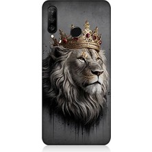 Huawei P30 Lite Uyumlu Kral Aslanın Gururlu Bakışı  Desenli Silikon Kılıf
