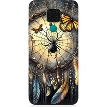 Huawei Mate 30 Lite Uyumlu Karanlıkta Parlayan Tüyler  Desenli Silikon Kılıf