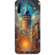 Huawei Honor 20 Lite Uyumlu Galata’da Işık Yolculuğu  Desenli Silikon Kılıf