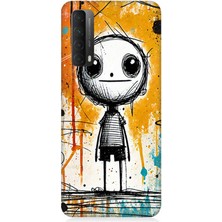 Huawei P Smart 2021 Uyumlu Kırık Ruhlu Sevimli Çocuk  Desenli Silikon Kılıf