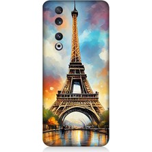 Huawei Honor 90 Uyumlu Gün Batımı Eyfel Büyüsü  Desenli Silikon Kılıf