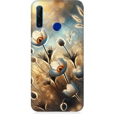 Huawei Honor 20 Lite Uyumlu Pamuk Dalları Bahar Ruhu  Desenli Silikon Kılıf