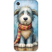 Huawei Honor 8s Uyumlu Atkılı Sevimli Yavru Köpek  Desenli Silikon Kılıf