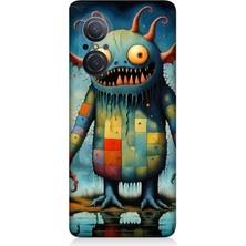 Huawei Nova 9 Se Uyumlu Tuhaf Canavar Gülümsemesi  Desenli Silikon Kılıf