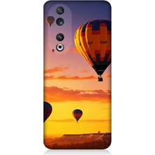 Huawei Honor 90 Uyumlu Gün Batımında Balonlar  Desenli Silikon Kılıf