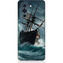 Huawei Nova 10 Pro Uyumlu Fırtınada Eski Gemi  Desenli Silikon Kılıf