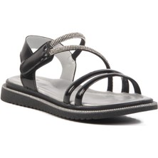 Siyah Rugan Çocuk Sandalet 25T103 F