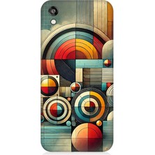 Huawei Honor 8s Uyumlu Soyut Geometrik Renk Dalgası  Desenli Silikon Kılıf