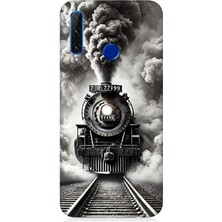 Huawei Honor 20 Lite Uyumlu Buharlı Trenin Güç Yolu  Desenli Silikon Kılıf