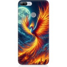 Huawei Honor 9 Lite Uyumlu Ateşle Dans Eden Anka  Desenli Silikon Kılıf