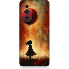 Huawei Nova 10 Pro Uyumlu Balonlu Küçük Kız  Desenli Silikon Kılıf