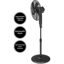 Kumtel KTF-330 Vantilatör - Siyah - 45 Watt