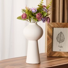 Mien Paola Vazo - Beyaz - 25x12 cm