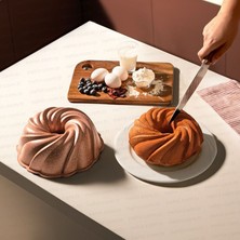 Nehir Buket Döküm Kek Kalıbı - Rose Gold - 9x24 cm