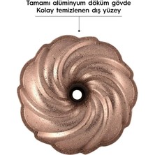 Nehir Buket Döküm Kek Kalıbı - Rose Gold - 9x24 cm