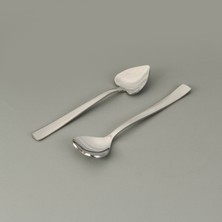 Nehir Can Canan 12'li Çay Kaşığı - Gri - 10,5 cm