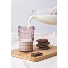 Allegra Mürdüm Akrilik Bardak 6'lı Set | 400 ml | Su, Meşrubat, Sunum ve Kahve Yanı Için | Cam Değildir | Kırılmaya Dayanıklı