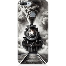 Huawei Honor 9 Lite Uyumlu Buharlı Trenin Güç Yolu  Desenli Silikon Kılıf