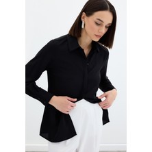 Sateen 266-2528 Siyah Klasık Gömlek
