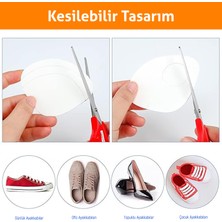 Fixall Adhesive Products Spor Ayakkabı Yapışkanlı Keçe Tamir Yaması Topuk Desteği.16 Adet Set Gri