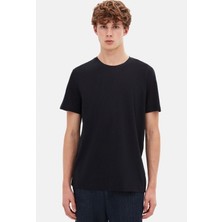 Ds Damat Comfort Fit Siyah %100 Pamuk T-Shirt 6HC14ORT02005