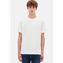 Ds Damat Comfort Fit Beyaz %100 Pamuk T-Shirt 6HC14ORT02005