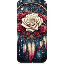 Huawei Honor 8s Uyumlu Gül ve Düş Kapanı  Desenli Silikon Kılıf