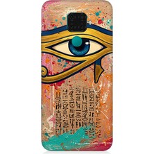 Huawei Mate 30 Lite Uyumlu Antik Mısır’ın Gözü Ra  Desenli Silikon Kılıf