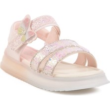 Pembe Tekstil Çocuk Sandalet 25Y600  F
