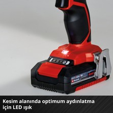 Einhell Akülü Vidalama TE-CD 18/2 Li (2x 2,0 Ah) Power X-Change (18 V, 44 Nm, 10 mm hızlı açılan mandren, 20 tork kademesi, 2 x 2.0 Ah akü ve şarj cihazı dahil) - 4514231